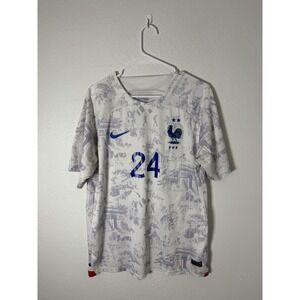 FRANCE AWAY FOOTBALL SHIRT JERSEY #24 NIKE SIZE XL MEN WHITE Soccer